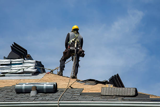 Professional Gutter Installation technician working in Beaver Springs, PA